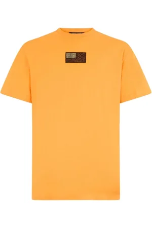 Roberto Cavalli Homme, Tops, , Taille: L T-shirt à imprimé animalier avec peau de jaguar et de tigre