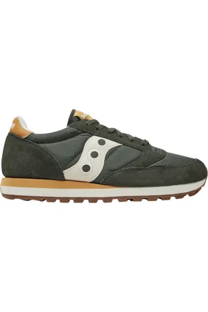 Saucony Homme, Chaussures, Multicolore, Taille: 44 1/2 EU Baskets Jazz Original Vert Forêt