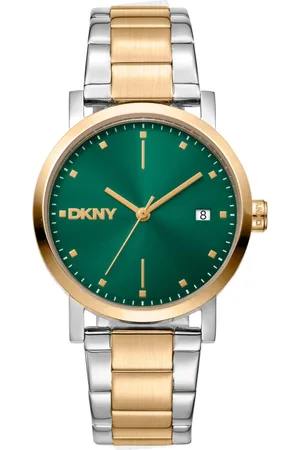 DKNY Femme, Accessoires, Gris, Taille: ONE Size Elegant Analog Quartz Watch with Date
