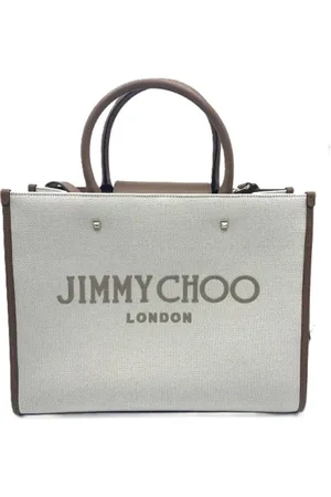 Jimmy Choo Femme, Pre-owned, Gris, Taille: ONE Size Pre-owned Toile cabas
