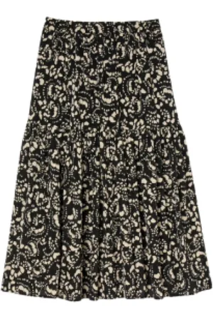 Bash Femme, Jupes, Noir, Taille: 40 FR Jupe Midi Minimaliste Eola