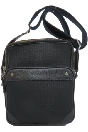 Givenchy Femme, Pre-owned, Noir, Taille: ONE Size Pre-owned Toile sacs-ports-paule