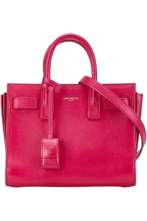 Saint Laurent Femme, Pre-owned, Rose, Taille: ONE Size Pre-owned Cuir sacs-main