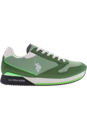 U.S. Polo Assn. Homme, Chaussures, Vert, Taille: 44 EU Baskets homme en polyester vert
