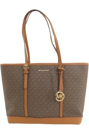 Michael Kors Femme, Pre-owned, Brun, Taille: ONE Size Pre-owned Toile sacs-ports-paule