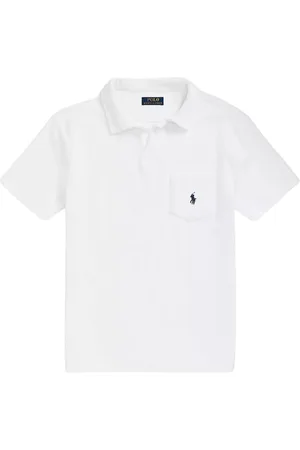 Ralph Lauren Homme, Tops, Blanc, Taille: S Chemise Polo Custom Slim Fit Blanche