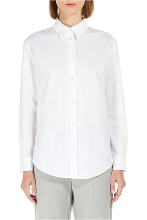 Max Mara Femme, Blouses et Chemises, Blanc, Taille: 42 FR Chemise Blanche Classique Ricard