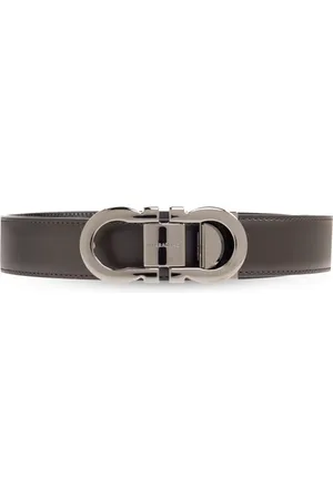 Salvatore Ferragamo Homme, Accessoires, Brun, Taille: 100 CM Ceinture Réversible Avec Logo