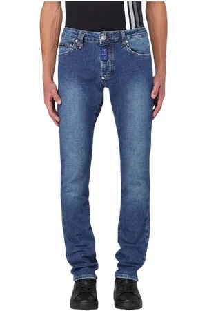 Philipp Plein Homme, Jeans, Bleu, Taille: W36 Jeans Denim Homme Élégants