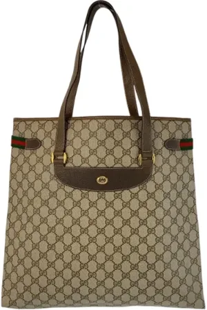 Gucci Femme, Pre-owned, , Taille: ONE Size Pre-owned Toile cabas