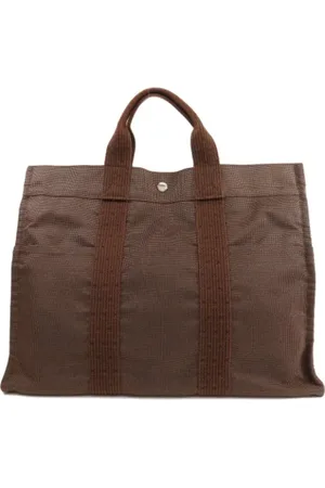 Hermès Femme, Pre-owned, Brun, Taille: ONE Size Pre-owned Toile sacs-main