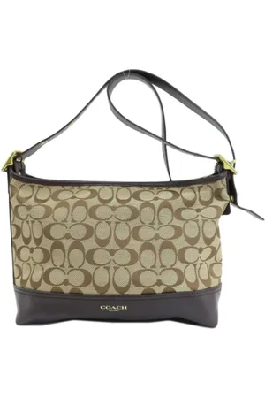 Coach Femme, Pre-owned, Brun, Taille: ONE Size Pre-owned Toile sacs-ports-paule