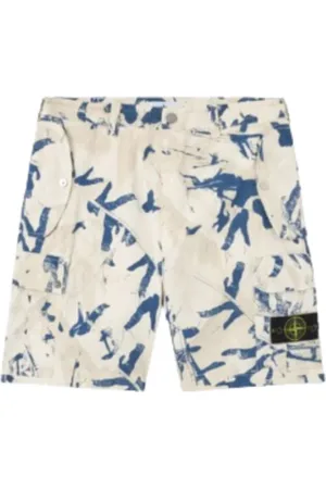 Stone Island Homme, Shorts, Blanc, Taille: W31 Short cargo bermuda