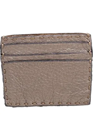 Fendi Femme, Pre-owned, Gris, Taille: ONE Size Pre-owned Cuir petite-maroquinerie