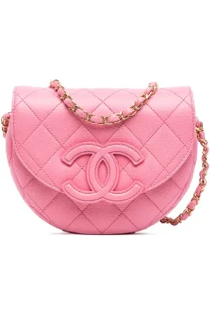CHANEL Femme, Pre-owned, Rose, Taille: ONE Size Pre-owned Cuir sacs-bandouliere