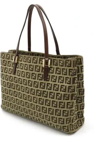 Fendi Femme, Pre-owned, Brun, Taille: ONE Size Pre-owned Toile sacs-fendi