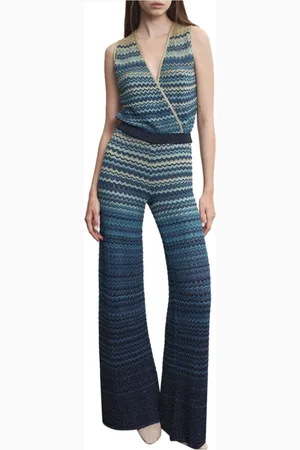 AKEP Femme, Combinaisons et Ensembles, Multicolore, Taille: 36 FR Combinaison Croisée Colorée avec Volant
