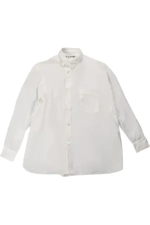 Comme des Garçons Femme, Blouses et Chemises, Blanc, Taille: 38 FR Chemise Blanche Asymétrique