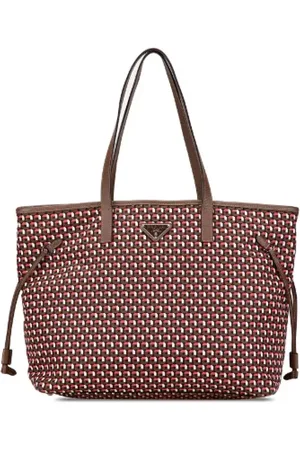 Prada Femme, Pre-owned, Brun, Taille: ONE Size Pre-owned Toile cabas
