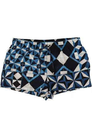 Dolce & Gabbana Homme, Maillots de bain, Bleu, Taille: S Shorts de bain à motif géométrique