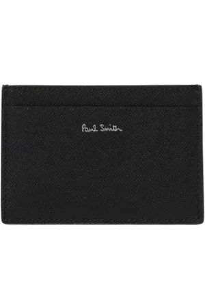 Paul Smith Homme, Accessoires, Noir, Taille: ONE Size Porte-cartes en Cuir Noir