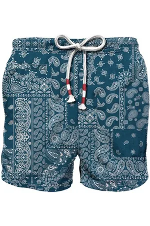 MC2 SAINT BARTH Homme, Maillots de bain, Bleu, Taille: M Short de Bain à Carreaux