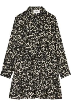 Bash Femme, Robes, Noir, Taille: 36 FR Robe Élégante Évasée