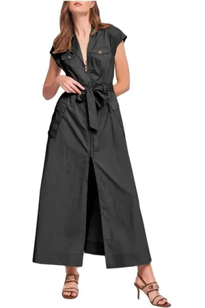 Gaudi Femme, Robes, Noir, Taille: 36 FR Robe Style Safari Noire
