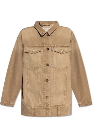 AllSaints Femme, Vestes, Brun, Taille: 36 FR Veste en denim Willow