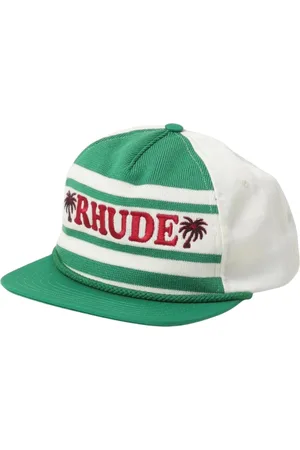 Rhude Homme, Accessoires, Vert, Taille: ONE Size Casquette de Baseball en Tricot Vert