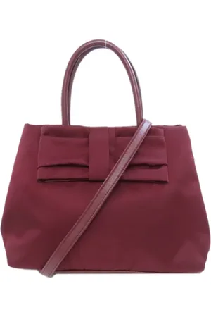 Prada Femme, Pre-owned, Rouge, Taille: ONE Size Pre-owned Nylon sacs-prada