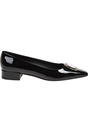 Salvatore Ferragamo Femme, Chaussures, Noir, Taille: 36 1/2 EU Élégantes Ballerines pour Femmes