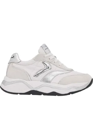 Voile blanche Femme, Chaussures, Blanc, Taille: 37 EU Baskets Blanches avec Détails Dorés