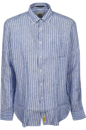 B.D.BAGGIES Homme, Chemises, Bleu, Taille: S Chemisiers en lin pour femmes