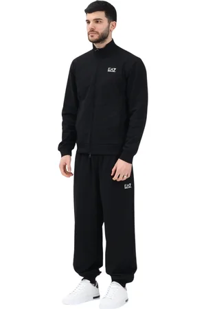 EA7 Homme, Sport, Noir, Taille: M Ensemble de survêtement homme noir printemps été