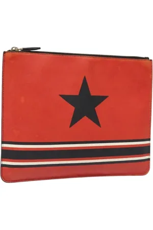 Givenchy Femme, Pre-owned, Rouge, Taille: ONE Size Pre-owned Cuir pochettes-minaudieres