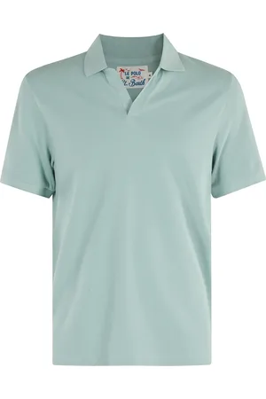 MC2 SAINT BARTH Homme, Tops, Vert, Taille: S Polo Piquet Sauge