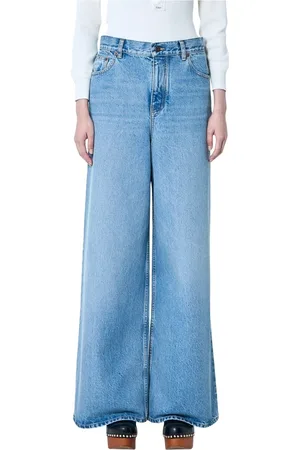 Chloé Femme, Jeans, Bleu, Taille: W28 Jean Taille Haute Large