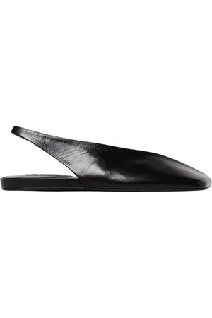 Jil Sander Femme, Chaussures, Noir, Taille: 36 EU Ballerines en cuir noir