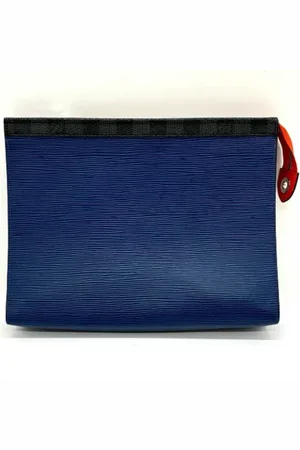 LOUIS VUITTON Unisex, Pre-owned, Bleu, Taille: ONE Size Pre-owned Toile pochettes-minaudieres