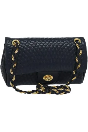 Bally Femme, Pre-owned, Bleu, Taille: ONE Size Pre-owned Cuir sacs-main