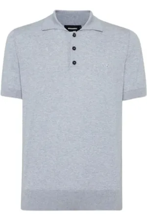 Dsquared2 Homme, Tops, Gris, Taille: M Polo à manches courtes