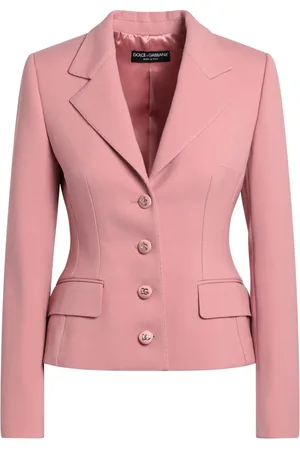Dolce & Gabbana Femme, Vestes, Rose, Taille: 36 FR Veste à Boutonnière Simple