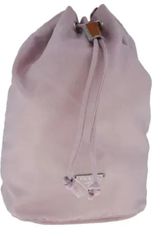 Prada Femme, Pre-owned, Rose, Taille: ONE Size Pre-owned Nylon trousses-de-toilette