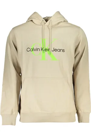 Calvin Klein Homme, Sweatshirts et sweats à capuche, , Taille: 2XL Sweat à Capuche en Coton avec Détails Contrastants