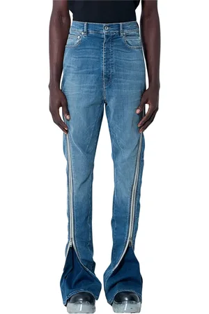 Rick Owens Homme, Jeans, Bleu, Taille: W30 Jeans à fermeture éclair