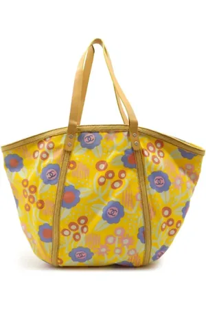 CHANEL Femme, Pre-owned, Multicolore, Taille: ONE Size Pre-owned Toile cabas