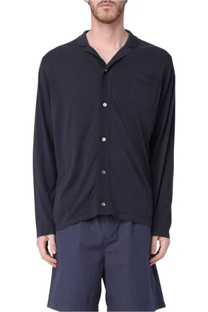 DRUMOHR Homme, Chemises, Bleu, Taille: L Chemise de bowling avec poche