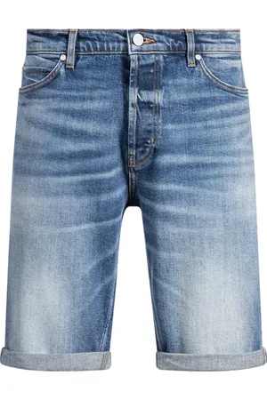 HUGO BOSS Homme, Shorts, Bleu, Taille: W32 Shorts en denim fuselé vintage bleu
