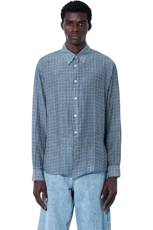 OUR LEGACY Homme, Chemises, Gris, Taille: M Chemise Classique en Mélange de Soie